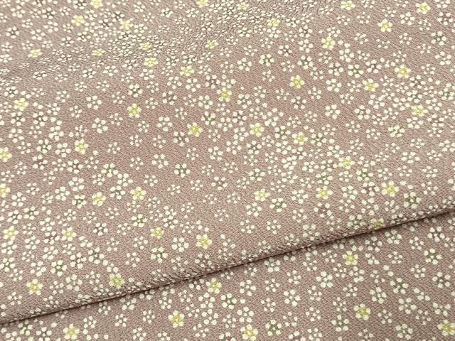 平和屋着物▽小紋 単衣 花づくし 洗える着物 AAAW1721fy