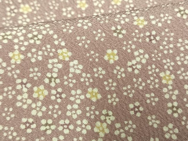 平和屋着物▽小紋 単衣 花づくし 洗える着物 AAAW1721fy