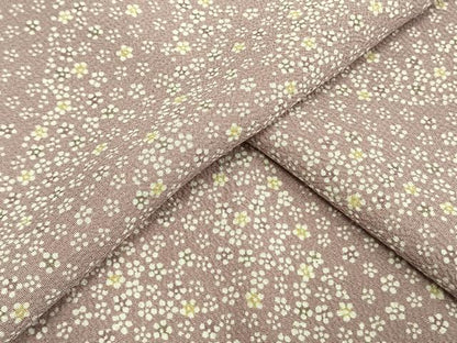 平和屋着物▽小紋 単衣 花づくし 洗える着物 AAAW1721fy