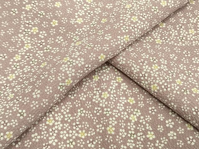 平和屋着物▽小紋 単衣 花づくし 洗える着物 AAAW1721fy