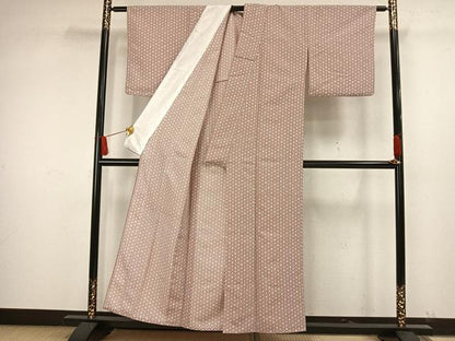 平和屋着物▽小紋 単衣 花づくし 洗える着物 AAAW1724fy