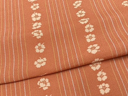 平和屋着物▽小紋 単衣 花間道 洗える着物 AAAW1728fy