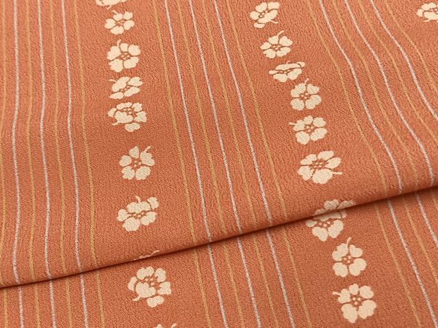 平和屋着物▽小紋 単衣 花間道 洗える着物 AAAW1728fy