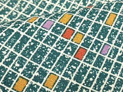 平和屋着物▽小紋 単衣 色紙散らし文 洗える着物 AAAW1738fy