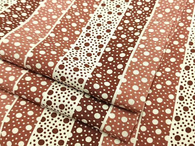 平和屋着物▽小紋　単衣　間道　洗える着物　AAAW1740fy