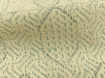 平和屋着物▽本塩沢　単衣　亀甲文様　正絹　逸品　未使用　AAAW1755fy