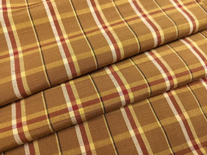 平和屋着物●上質な紬 格子 正絹 逸品 AAAW1803ph