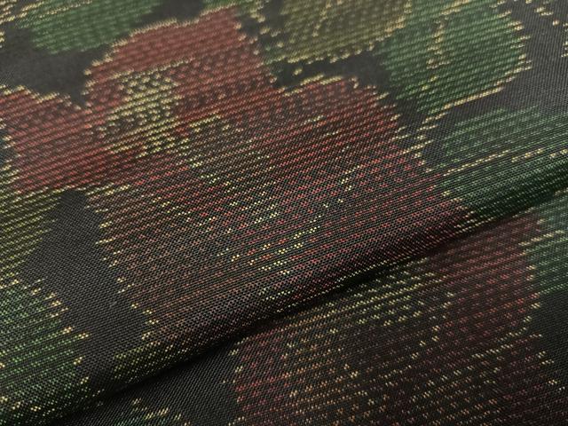 平和屋着物●本場大島紬 草花文 やまと誂製 正絹 逸品 AAAW1808ph
