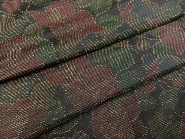 平和屋着物●本場大島紬 草花文 やまと誂製 正絹 逸品 AAAW1808ph
