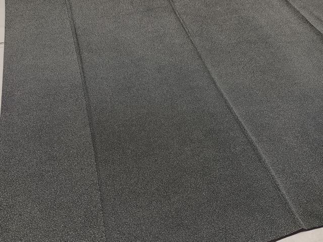 平和屋着物●伝統工芸士 砂川健一 江戸小紋 大小あられ 黒地 正絹 逸品 AAAW1813ph