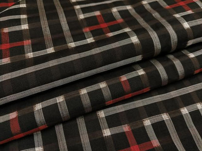 平和屋着物●本場大島紬　龍郷絣　秋名バラ　正絹　逸品　未使用　AAAW1818ph