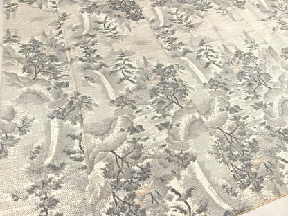 平和屋着物●本場大島紬 白大島 総絣 風景樹林文 正絹 逸品 AAAW1822ph