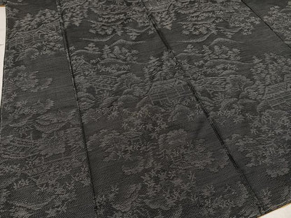 平和屋着物●本場大島紬 風景樹林文 やまと誂製 正絹 逸品 未使用 AAAW1825ph