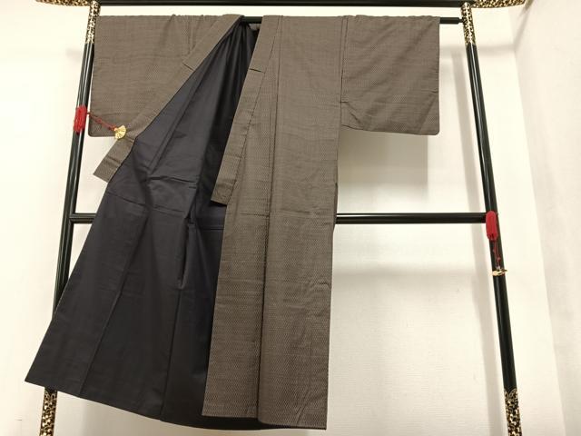 平和屋着物●男性 本場大島紬 アンサンブル 正絹 逸品 AAAW1832ph