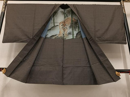平和屋着物●男性 本場大島紬 アンサンブル 正絹 逸品 AAAW1832ph