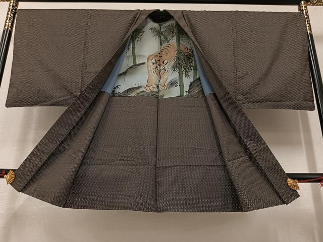 平和屋着物●男性 本場大島紬 アンサンブル 正絹 逸品 AAAW1832ph