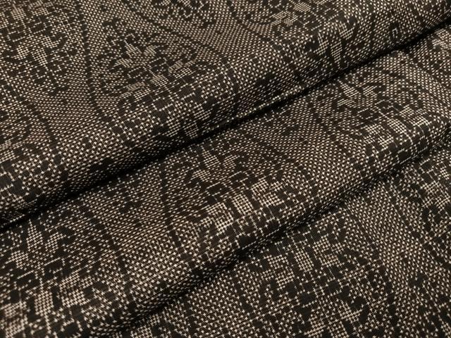 平和屋着物●本場大島紬 7マルキ 立涌花文 正絹 逸品 AAAW1834ph