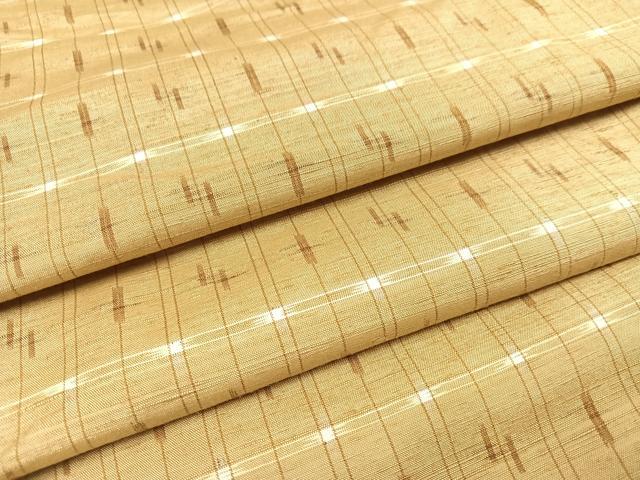 平和屋着物●上質な紬 格子 正絹 逸品 AAAW1837ph