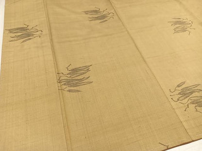 平和屋着物●上質な紬　成り物　唐辛子　正絹　逸品　未使用　AAAW1851ph