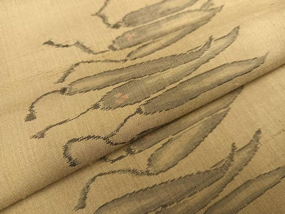 平和屋着物●上質な紬　成り物　唐辛子　正絹　逸品　未使用　AAAW1851ph