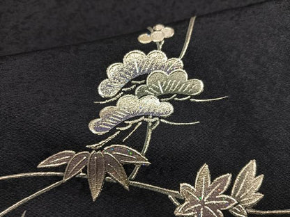 平和屋着物●金彩友禅 卓越技能者・名工・和田光正監修 訪問着 松竹梅 暈し染め 銀彩 正絹 逸品 AAAW1862ph