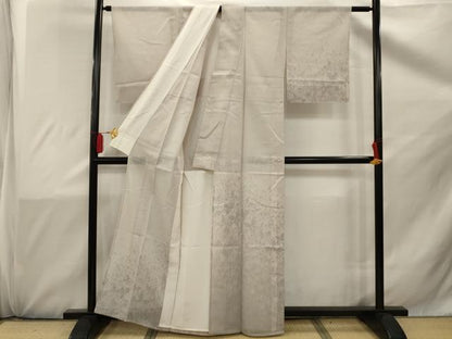 平和屋着物＊夏物 訪問着 結城紬 夏結城 舞蝶文 正絹 逸品 未使用 AAAW2156sx