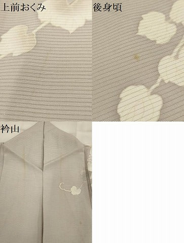 平和屋着物＊夏物 訪問着 絽 友禅 蔦の葉文 正絹 逸品 AAAW2160sx