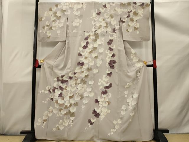 平和屋着物＊夏物 訪問着 絽 友禅 蔦の葉文 正絹 逸品 AAAW2160sx