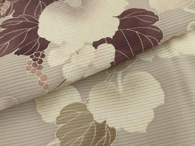 平和屋着物＊夏物 訪問着 絽 友禅 蔦の葉文 正絹 逸品 AAAW2160sx