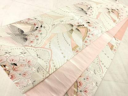 平和屋着物◎六通柄袋帯 唐織 彩壽 屏舞孔雀 金銀糸 正絹 逸品 AAAW2341yx
