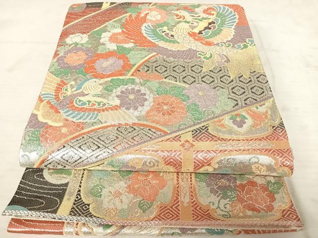 平和屋着物◎九百佐賀錦 六通柄袋帯 王朝華宝織 金銀糸 正絹 逸品 AAAW2449yx