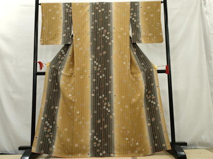 平和屋着物●上質な小紋 花間道 暈し染め 正絹 逸品 AAAW2651cs