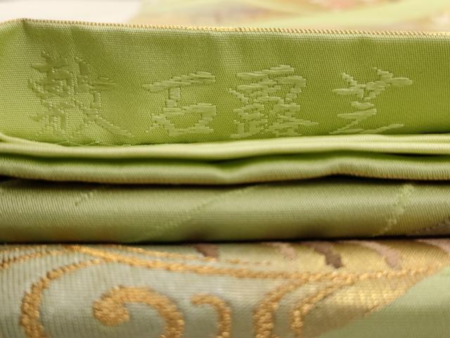 平和屋着物◎六通柄袋帯 唐織 敷石露芝 金糸 正絹 逸品 AAAW2752dt