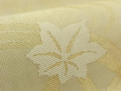 平和屋着物＊夏物 六通柄袋帯 流水籬文 金糸 正絹 逸品 AAAW3066jh