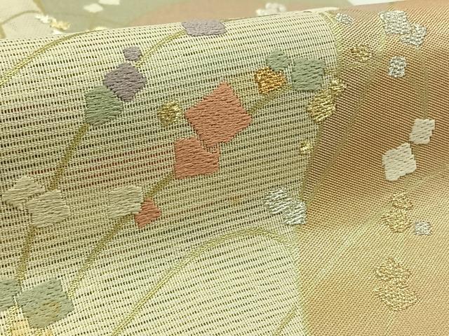 平和屋着物＊夏物 六通柄袋帯 竜田川文 金銀糸 正絹 逸品 AAAW3081jh