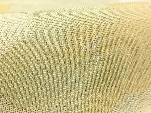 平和屋着物＊夏物　六通柄本袋帯　草花文　金糸　正絹　逸品　AAAW3084jh