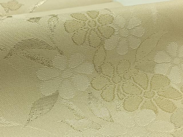 平和屋着物＊夏物 六通柄袋帯 花籠文 銀糸 正絹 逸品 AAAW3094jh