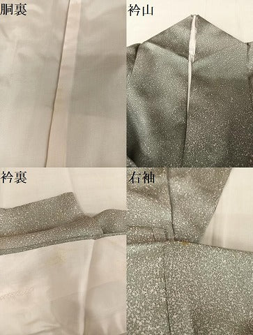 平和屋着物●訪問着 手描き 草花文 正絹 逸品 AAAW4002np