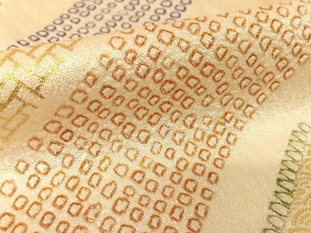 平和屋着物●訪問着 絞り 檜垣文 正絹 逸品 AAAW4013np