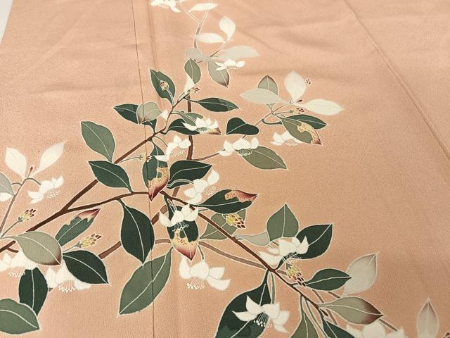 平和屋着物●訪問着　友禅　枝花文　正絹　逸品　AAAW4015np