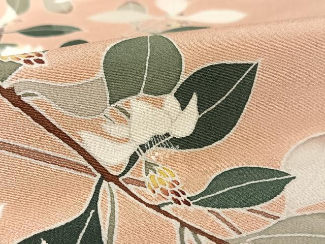 平和屋着物●訪問着　友禅　枝花文　正絹　逸品　AAAW4015np