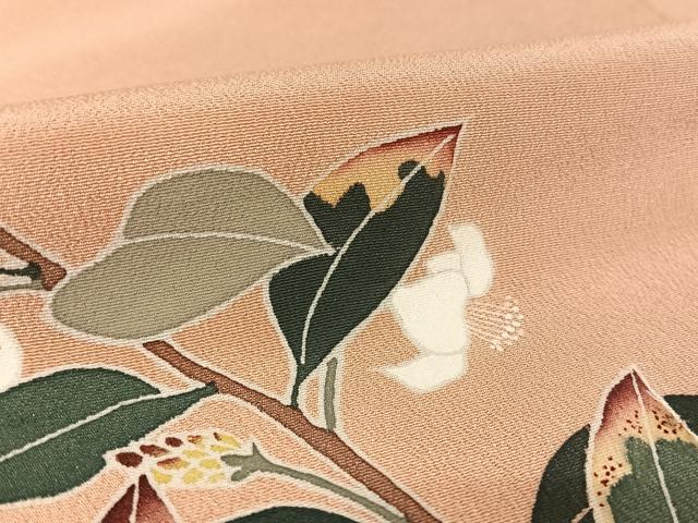 平和屋着物●訪問着　友禅　枝花文　正絹　逸品　AAAW4015np