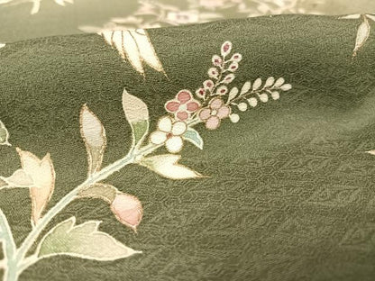 平和屋着物●訪問着 刺繍 鳳凰花文 暈し染め 金彩 正絹 逸品 AAAW4023np