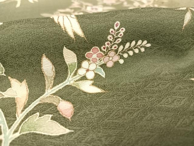 平和屋着物●訪問着 刺繍 鳳凰花文 暈し染め 金彩 正絹 逸品 AAAW4023np