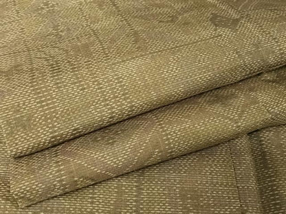 平和屋着物●本場大島紬 幾何学花文 正絹 逸品 AAAW4028np