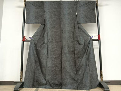 平和屋着物●本場大島紬 カタス７マルキ 霞文 正絹 逸品 AAAW4031np