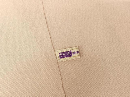 平和屋着物●訪問着 刺繍 双鳥花文 暈し染め 金銀彩 貝紫 さが美扱い 正絹 逸品 AAAW4035np
