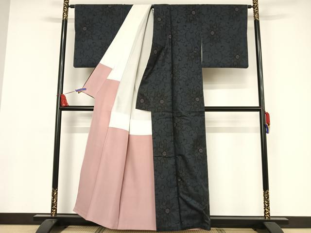 平和屋着物●本場大島紬　一元７マルキ　花間道　正絹　逸品　AAAW4036np
