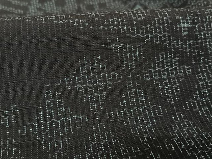 平和屋着物●結城紬　80亀甲　吉祥文　正絹　逸品　AAAW4064np