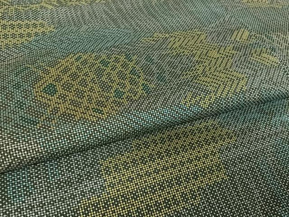 平和屋着物●本場大島紬　一元絣　幾何学文様　正絹　逸品　AAAW4067np